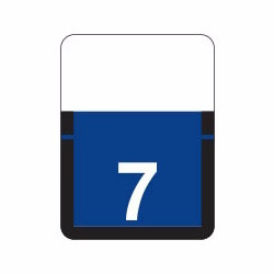 Tab Products Numeric Labels, 1306-Series, 3/4 H x 1 W, Number 7, Purple, 500/Roll (A1306-07-T3)