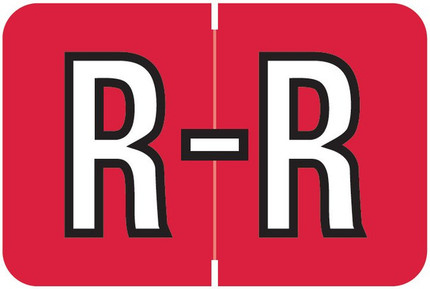 Barkley Alphabet Labels - BXAM Series - Letter R