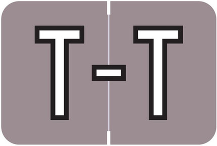 Barkley Alphabet Labels - BXAM Series - Letter T