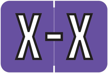 Barkley Alphabet Labels - BXAM Series - Letter X
