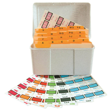 Smead Alphabetical Labels, BCCS-Series, 1 H x 1 1/4 W, A-Z Set with File Box and Indexes