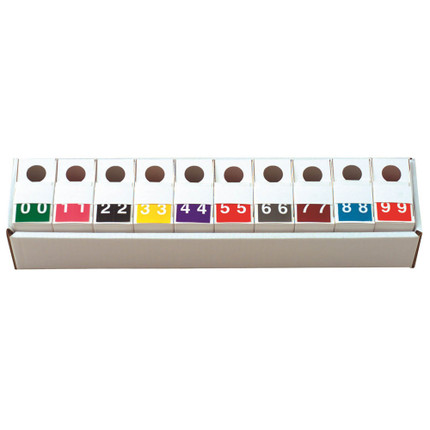 S&W KKL Match Numeric Labels '0-9' Label Set - Full Set, 10 Rolls + Tray