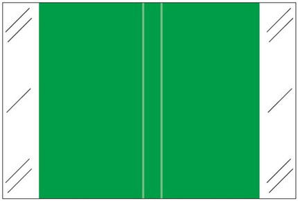 Tabbies Solid Color Labels, 11100-Series Match, 1 inch x 1-1/2 inch, Dark Green, 500 per Roll