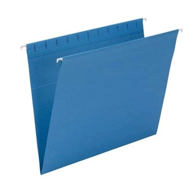 Smead 64439 letter-size sky blue hanging folder, no tab.