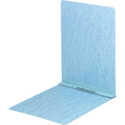 Smead PressGuard Report Cover, Metal Prong Top Fastener with Compressor, 2 Capacity, Letter Size, Blue, 25/Box (81054)
