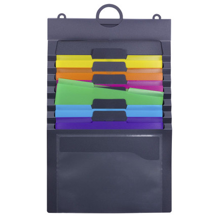 Smead Cascading Wall Organizer, Gen 2, 6 Pockets, Letter Size, Bright Colors