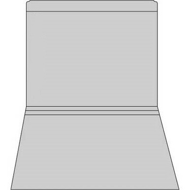 Gray straight-cut letter size file folder with reinforced top tab, 11-point stock, no fasteners