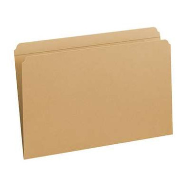 Smead Reinforced Tab File Folders - Straight-Cut Tab, Legal Size, Kraft, 15710