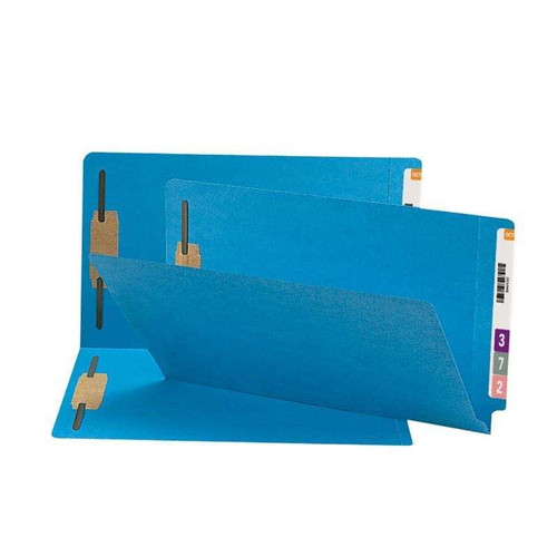 Smead End Tab Fastener File Folder, Shelf-Master, Legal, Blue 50/Bx (28040)