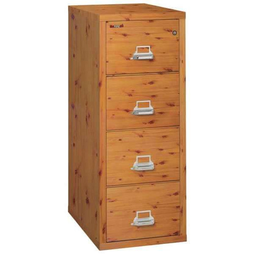 FireKing Designer Fire-Rated File Cabinet, 4-Drawer, Letter Size, 25" Deep