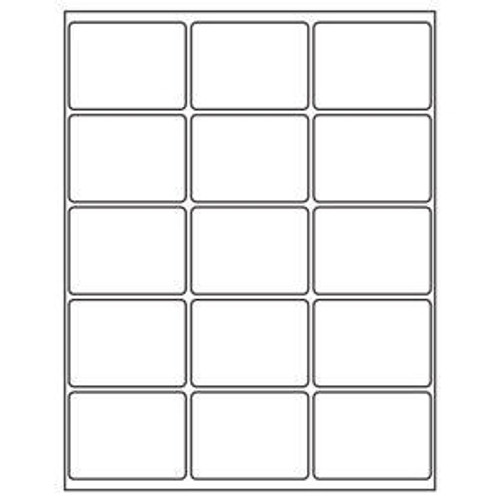 2 x 2-11/16 Blank White Labels | Part No. 40152