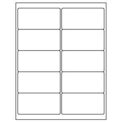 2 x 4 Blank White Labels | Part No. 40158