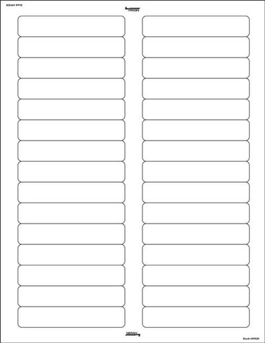 File Folder Labels White 49430