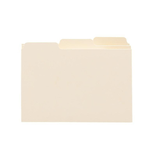 Smead Card Guide, Plain 1/3-Cut Tab (Blank), 6"W x 4"H, Manila (56030)