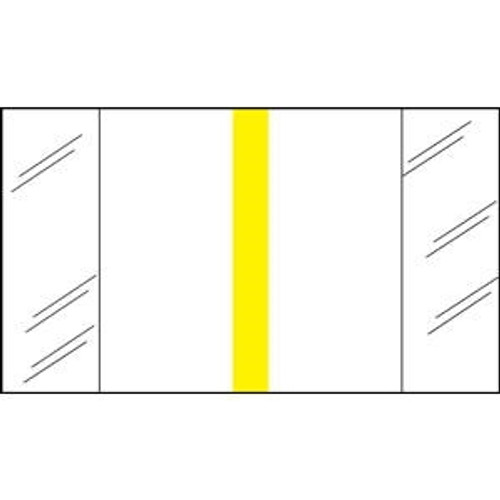 Write-On Index Tabs, 1" Erasable, Yellow, 1 x 1/2, 240/Bx (58600)