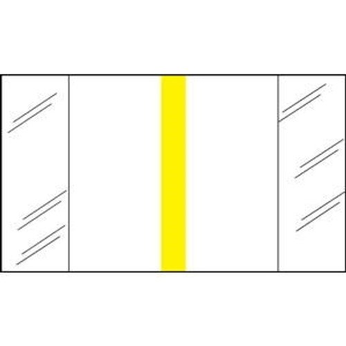 Write-On Index Tabs, Erasable, Yellow, 1-1/2 x 1/2, 160/Bx (58700)