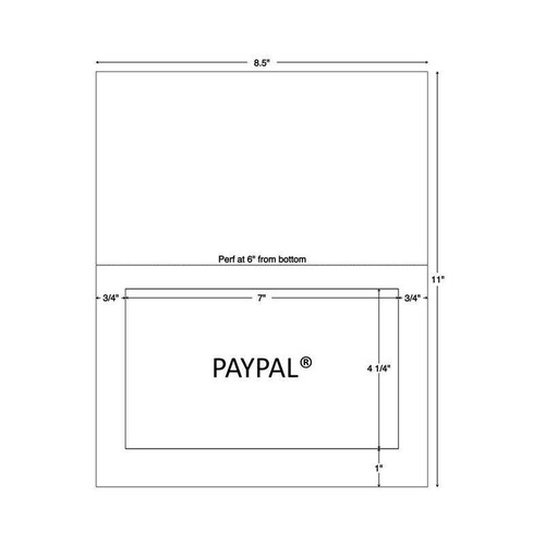 Integrated Label Form, 7-1/2 x 5-1/8, 1500 Sheets/CS (59923)