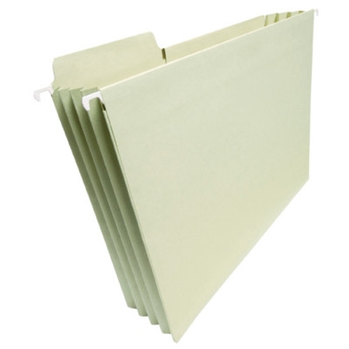 Smead 3 1/2 Inch Capacity Hanging Folders, Letter Size, Moss, 9/Box