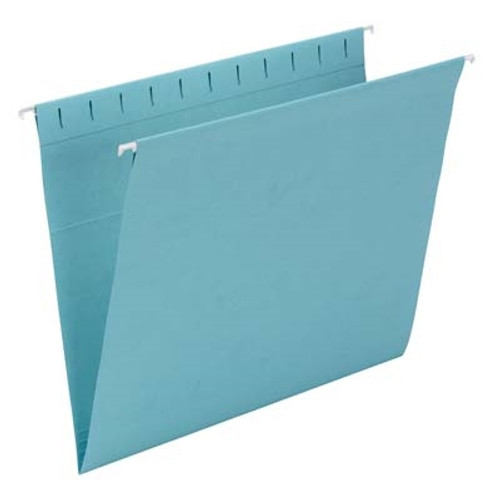 Smead Hanging Folders, Letter Size, Aqua, 25/Bx (64425)