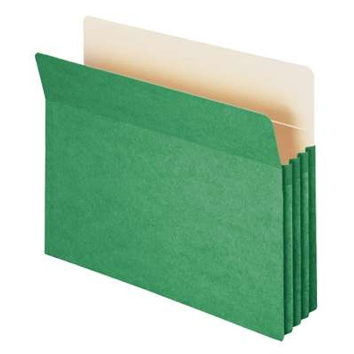 Smead File Pocket Straight-Cut Tab 3-1/2" Exp Green (73226)