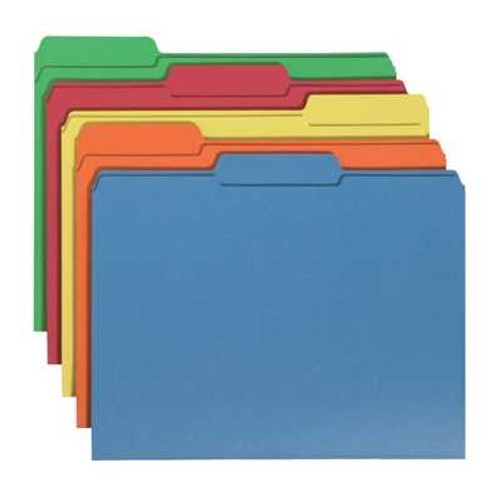 Smead Interior File Folders - 1/3 Cut Tab, Assorted Bright Colors, Letter Size