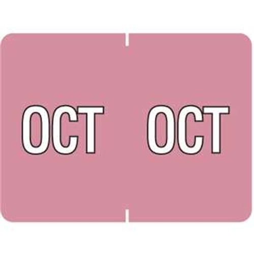 Datafile Month Label October 15/16 x 1-5/8 256/Pack
