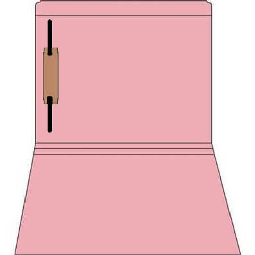 Straight-Cut File Folders, Letter Size, Reinforced Tab, 1 Fastener, 11pt Pink, 85C00RF1