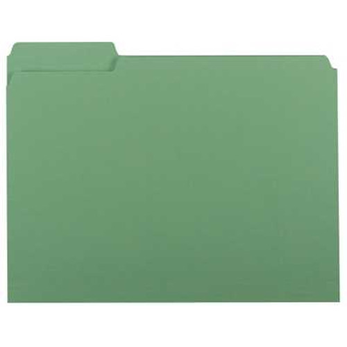 Smead Interior File Folder, 1/3-Cut Tab, Letter Size, Green, (10247)