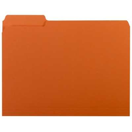 Smead Interior File Folder, 1/3-Cut Tab, Letter Size, Orange, (10259)