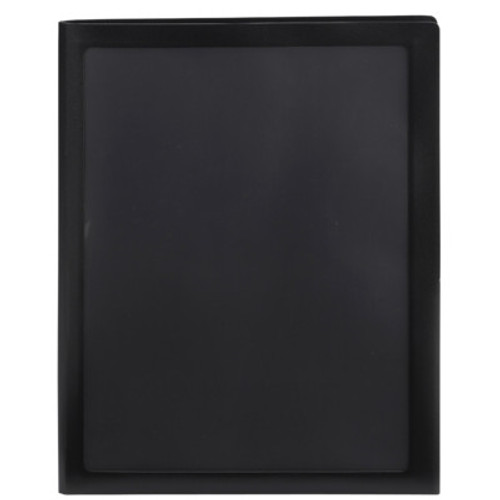 Smead Frame View Poly Two-Pocket Folder, Letter Size, Black, 5/Pack
