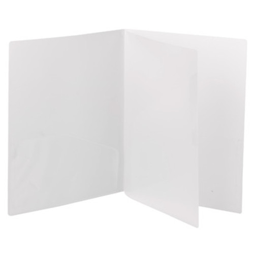 Smead Poly Four-Pocket Folder, Letter Size, Oyster, 5/Pack