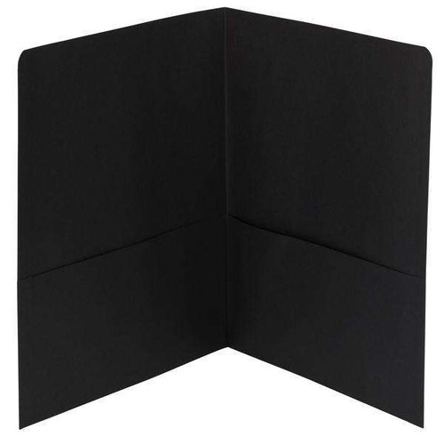 Smead Two-Pocket Heavyweight Folder, Letter Size, Black (87853)