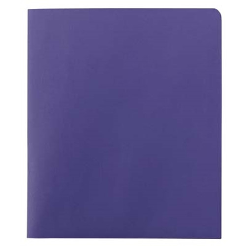 Smead Lockit Two-Pocket File Folder, Letter Size, Purple, 25/Box