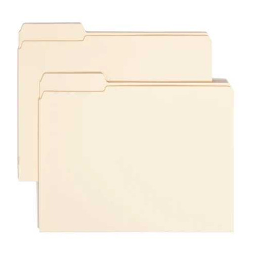 Smead File Folders, Reinforced 1/3-Cut Tab Left Position, Letter (10335)