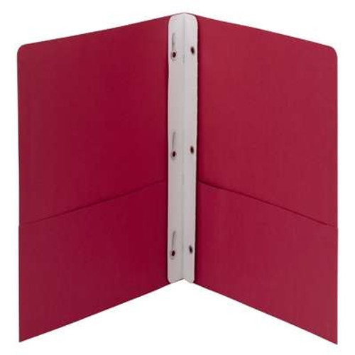 Smead Red Two-Pocket Folders w/ Tang Strip Fastener (88059)