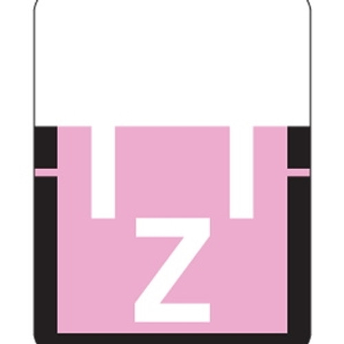 Tab Products Alpha Labels, 1307-Series, 1 H x 3/4 W, Letter Z, Pink, 500/Roll (A1307-Z-T3)