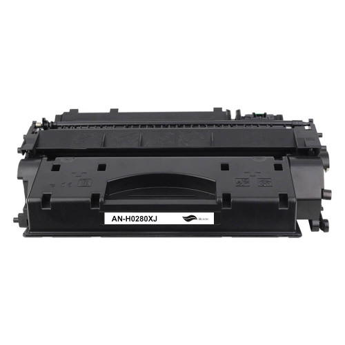 HP CF280X (80X)/CE505X/Cartridge 119II ) Compatible Toner Cartridge, Black, 13K Yield
