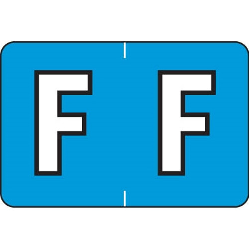 Barkley Alpha Labels Letter F Blue BRAM-F