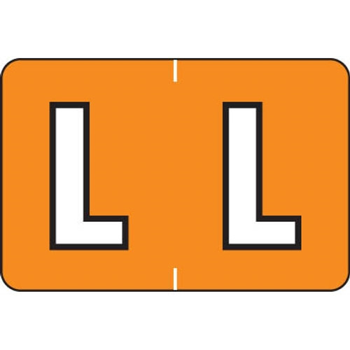 Barkley Alpha Labels Letter L Orange BRAM-L