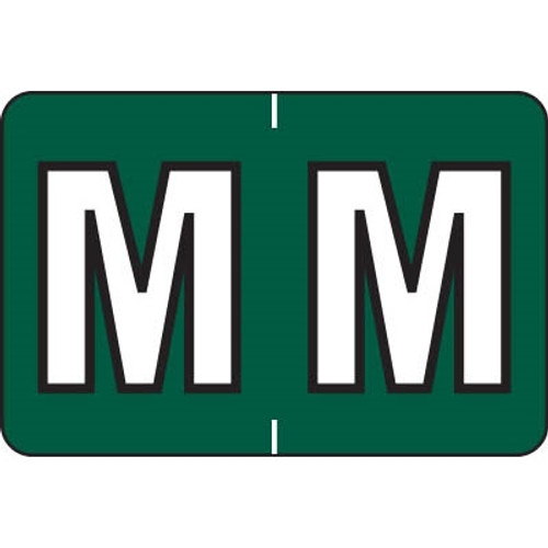 Barkley Alpha Labels Letter M Dark Green BRAM-M