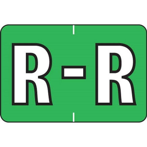 Barkley Alpha Labels Letter R Light Green BRAM-R