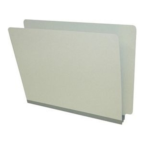 End Tab Pressboard Fastener Folders, Letter Size, Green, 25/Box