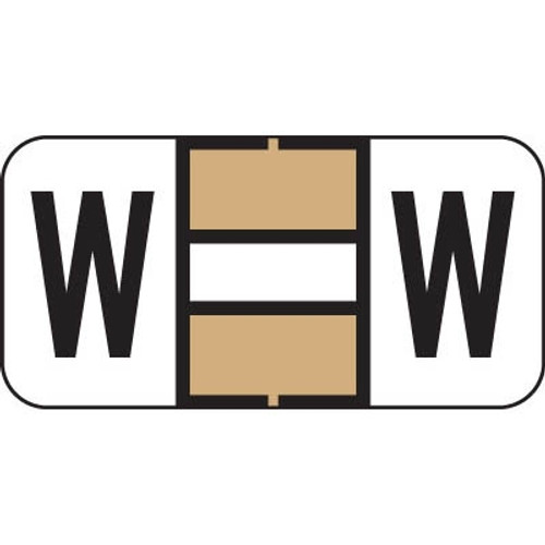 Jeter 2900 Label Letter W (500/Roll)