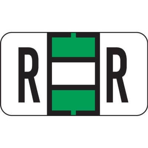 Jeter 7200 Series Labels Letter R 500/Roll