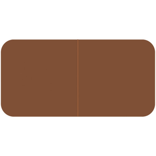 Jeter 9500 Solid Brown Color Labels (500/Roll)