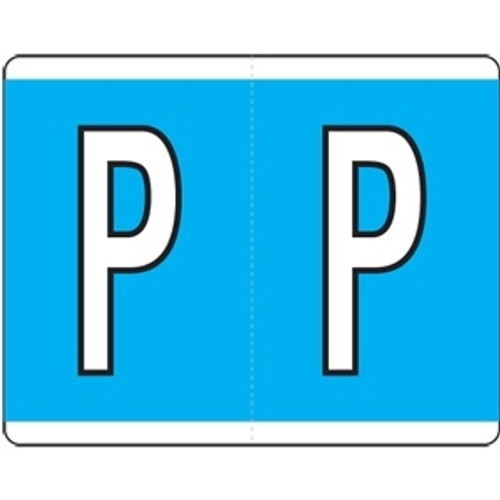 Kardex Alpha Label Letter P (500/Roll)