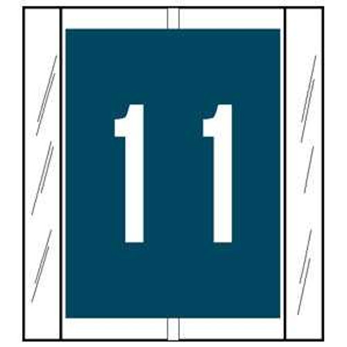 SFI Numeric Labels, 12800 Series, 1 2/3 H x 1 1/2 W, Number 1, Blue (12801)