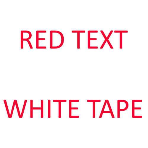 Brother TZe-242 Label Maker Tape Compatible, Red on White, 3/4", 2/Pack