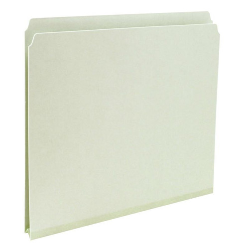 Smead Pressboard Folders Gray/Green (13200) Box of 25