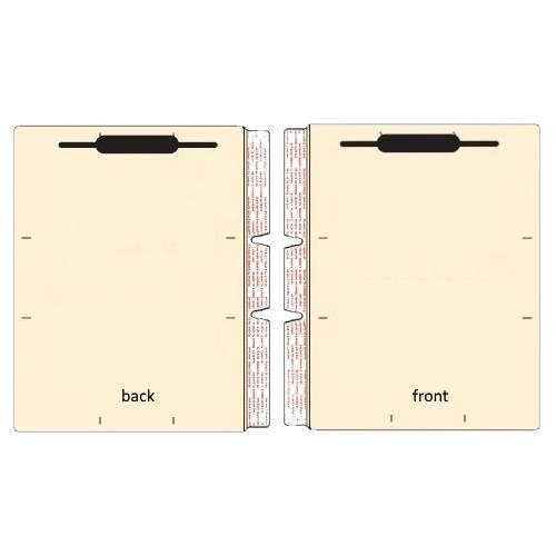 Folder Dividers, Self Adhesive, Letter Size, 2 Fasteners, 100/Box